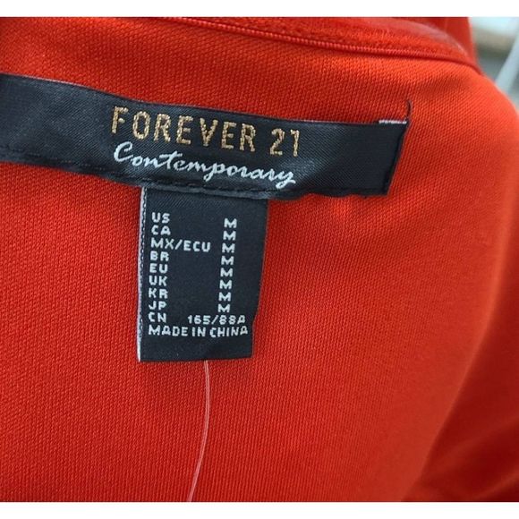 NWT Forever 21 Red Off Shoulder Dress Medium - Picture 7 of 7